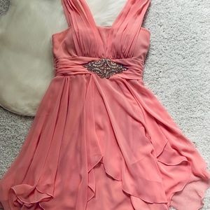 Salmon Cocktail Dress